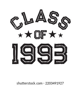 Class Of 1993 t shirt Design Vector, Vintage Class