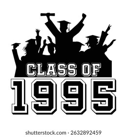 Class Of 1995 t shirt Design Vector, Vintage Class