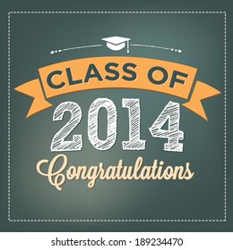 Class of 2014 - Congratulations - Graduation Vector