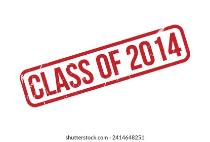 Class of 2014 Rubber Stamp Seal Vector