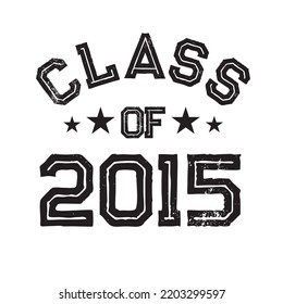 Klasse 2015 t Shirt Design Vector, Vintage Class