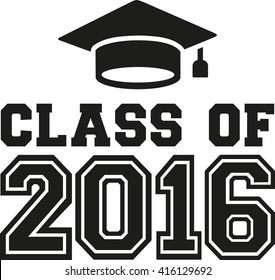 Class of 2016 with graduation hat