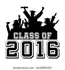 Class Of 2016 t shirt Design Vector, Vintage Class