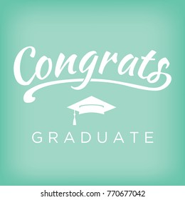 Class of 2017 Congratulations Graduate Typography 