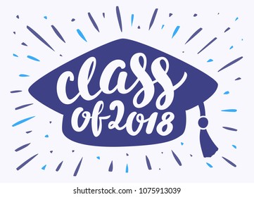 Class of 2018. Graduation banner. 