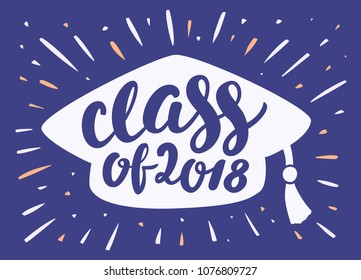 Class of 2018. Graduation banner. 