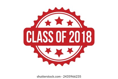 Clase de 2018 sello grunge sello vector