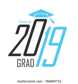 Class Of 2019 Congratulations Grad Typography 