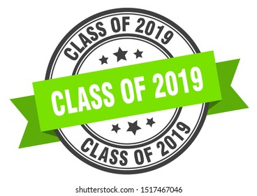 Class 2019 Label Class 2019 Green Stock Vector (Royalty Free ...