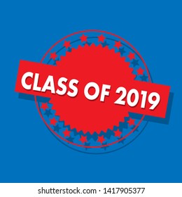 class of 2019 stamp - original label,sticker,tag