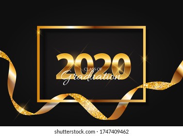 Class of 2020  Graduarion Education Background. Vector Illustration EPS10