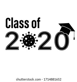 Class 2020 Graduate School Graduation Coronavirus Covid Vector