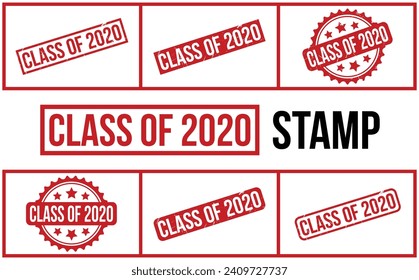 Clase del vector de conjunto de sellos de caucho 2020