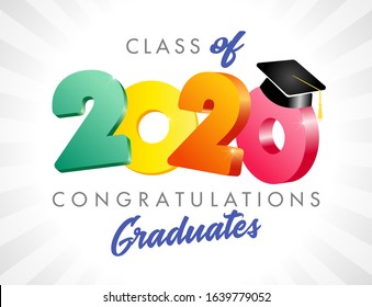 Class 2021 Year Graduation Banner Class Stock Vector (Royalty Free ...