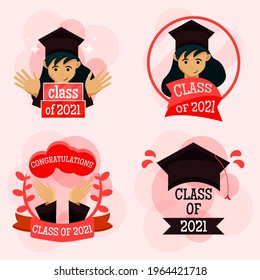 Clase de arte de la colección de diseño de ilustraciones planas de 2021