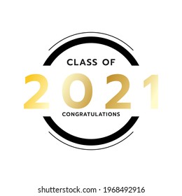 Class of 2021 symblos,isolated on white background ,Vector illustration EPS 10