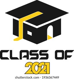Class of 2021 vector for graduate student of 2021 T-shirt and mug design 
