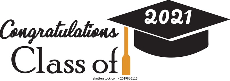 Class of 2021 vector illustration. Back to school art. Graduation, school going, typography vector design. Template for sticker, t-shirt, card, ad.