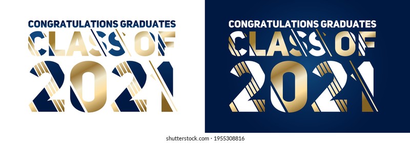 class of 2021 vector illustration of a graduating class of 2021. graphics elements for t-shirts, and the idea for the sign or badge vector