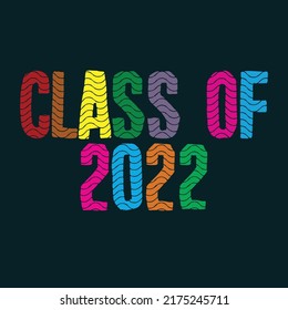 Class of 2022 printable vector design