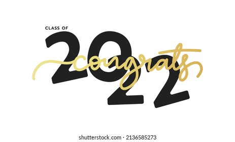 Class of 2022 , Template design ,isolated on white background ,Vector illustration EPS 10