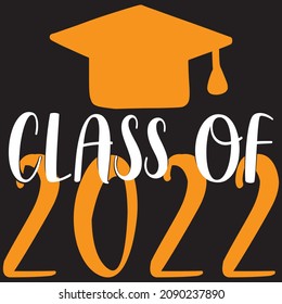 Class of 2022, t-shirt design vector file.