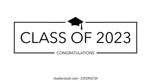 Class of 2023 Frame Background Vector