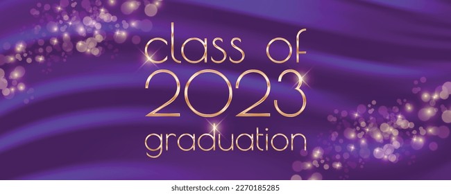 Klasse des Graduierungstextes 2023 für Karten, Einladungen oder Banner