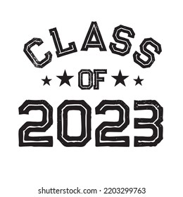 Class Of 2023 t shirt Design Vector, Vintage Class