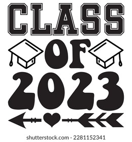 Class Of 2023  t-shirt design vector file