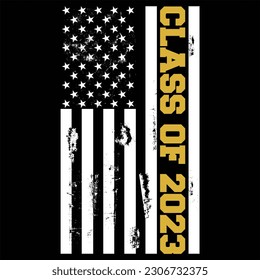 Class Of 2023 Vintage Flag T Shirt