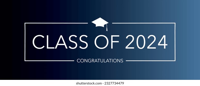 Class of 2024 Background, Greeting Card