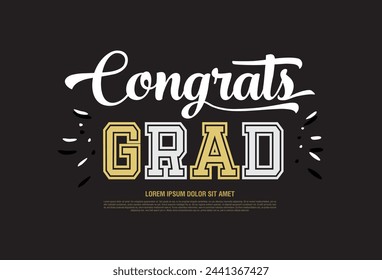 clase de 2024 felicitaciones graduados vector diseño gráfico