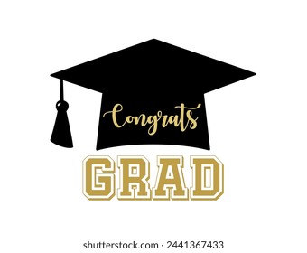 class of 2024 congratulations graduates vector graphic design