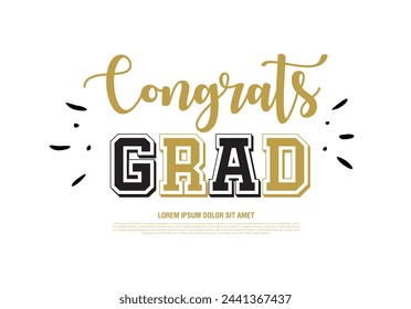 clase de 2024 felicitaciones graduados vector diseño gráfico