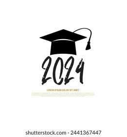 class of 2024 congratulations graduates vector graphic design