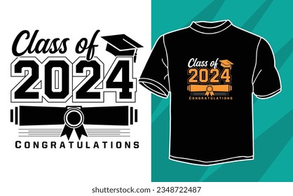 class of 2024 congratulations t shirt design