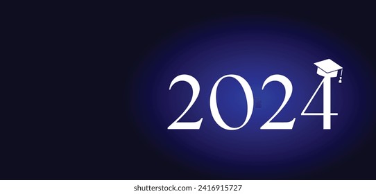 Class Of 2024 Congratulations Text Illustration Design
