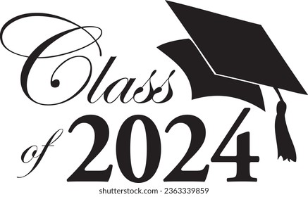 Class of 2024 Graduation Clip Art