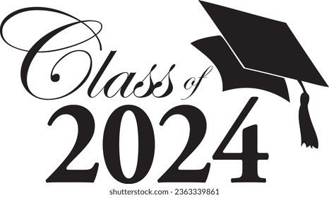 Class of 2024 Graduation Clip Art