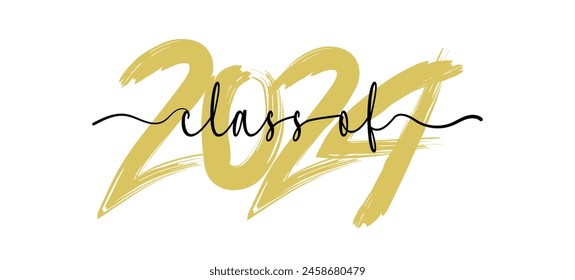 class of 2024 Graduation Quote typography vector 