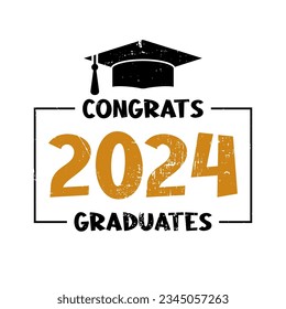 Class of 2024. graduation T-shirt Design, SVG Design, Typography T-shirt, Vector Design, Senior Class Of 2024 And Perfect For Others. svg