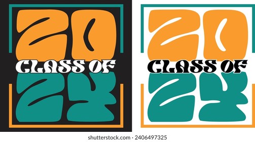 CLASS OF 2024 , ILLUSTRATION , T SHIRT DESIGN , CLASS OF 2024 VECTOR ILLUSTRATION T SHIRT DESIGN