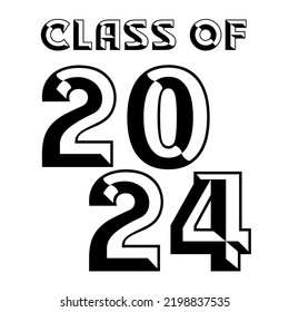 Class Of 2024 T Shirt Design Vector,