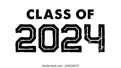 Class Of 2024 T Shirt Design Vector