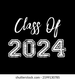 Class Of 2024 T Shirt Design Vector