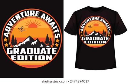 Class of 2024 t-shirt design, high school or college graduate event or party t-shirt Design, Graduation T-Shirt Design.