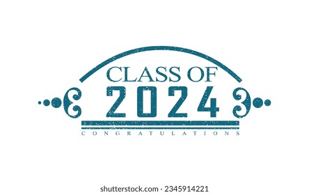 Klasse der Vektorkunst im Vintage-Stil 2024