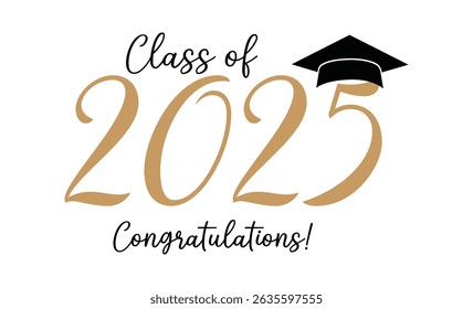 Class of 2025 Celebration Card Inspirational Graduation Quote Congratulations on graduation 2025