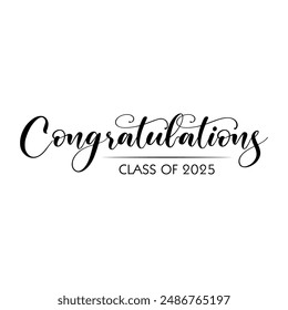 Class of 2025 design, College t-shirt design printable text vector	
